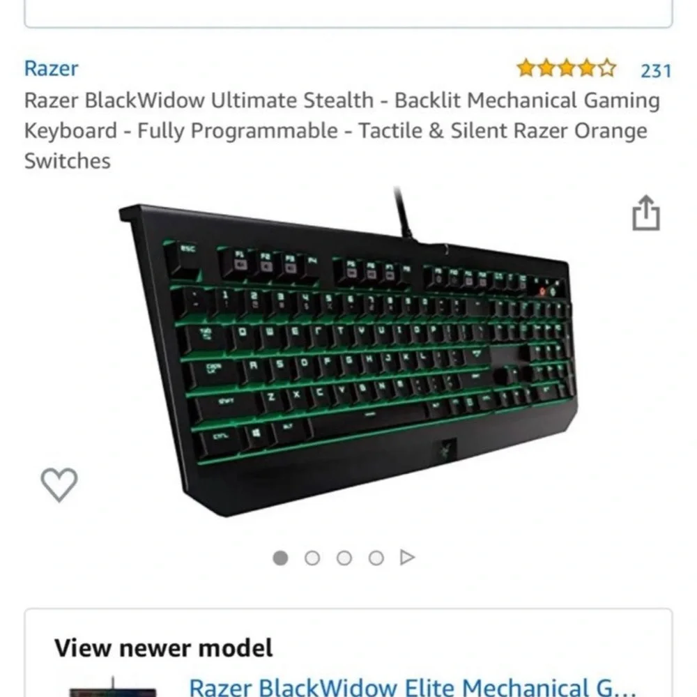Razer BLACKWIDOW ULTIMATE Keyboard 2016 limited edition